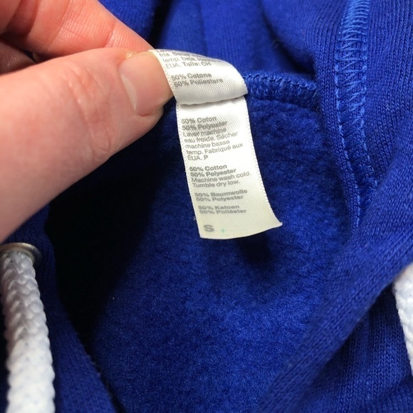 RARE Original CTFxC Is For Haters Blue Heart Zipup Fleece Lined Hoodie Sweater - Picture 11 of 13